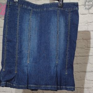 The Limited Dark Denim Skirt
